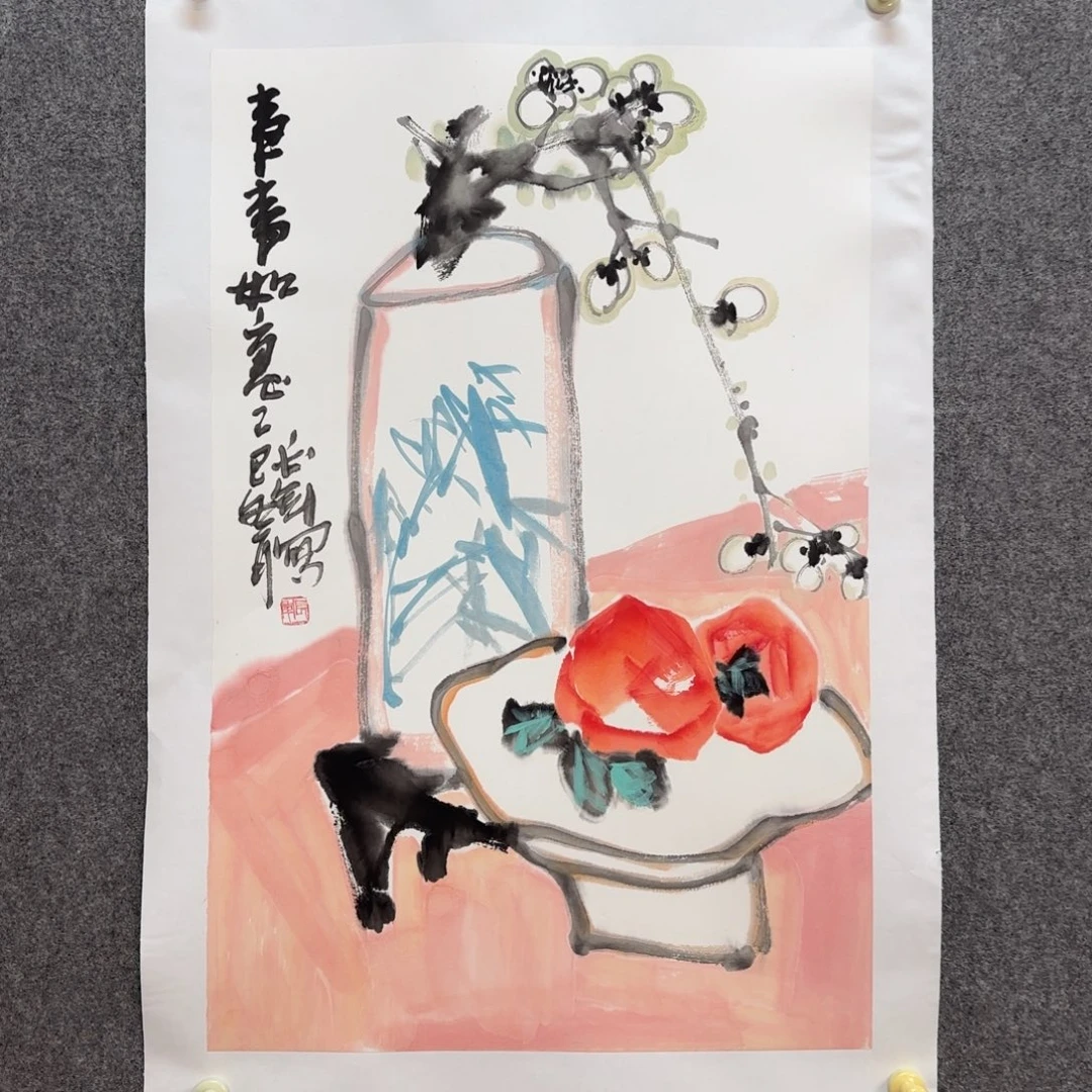 国画zz靳长年老师手绘作品
