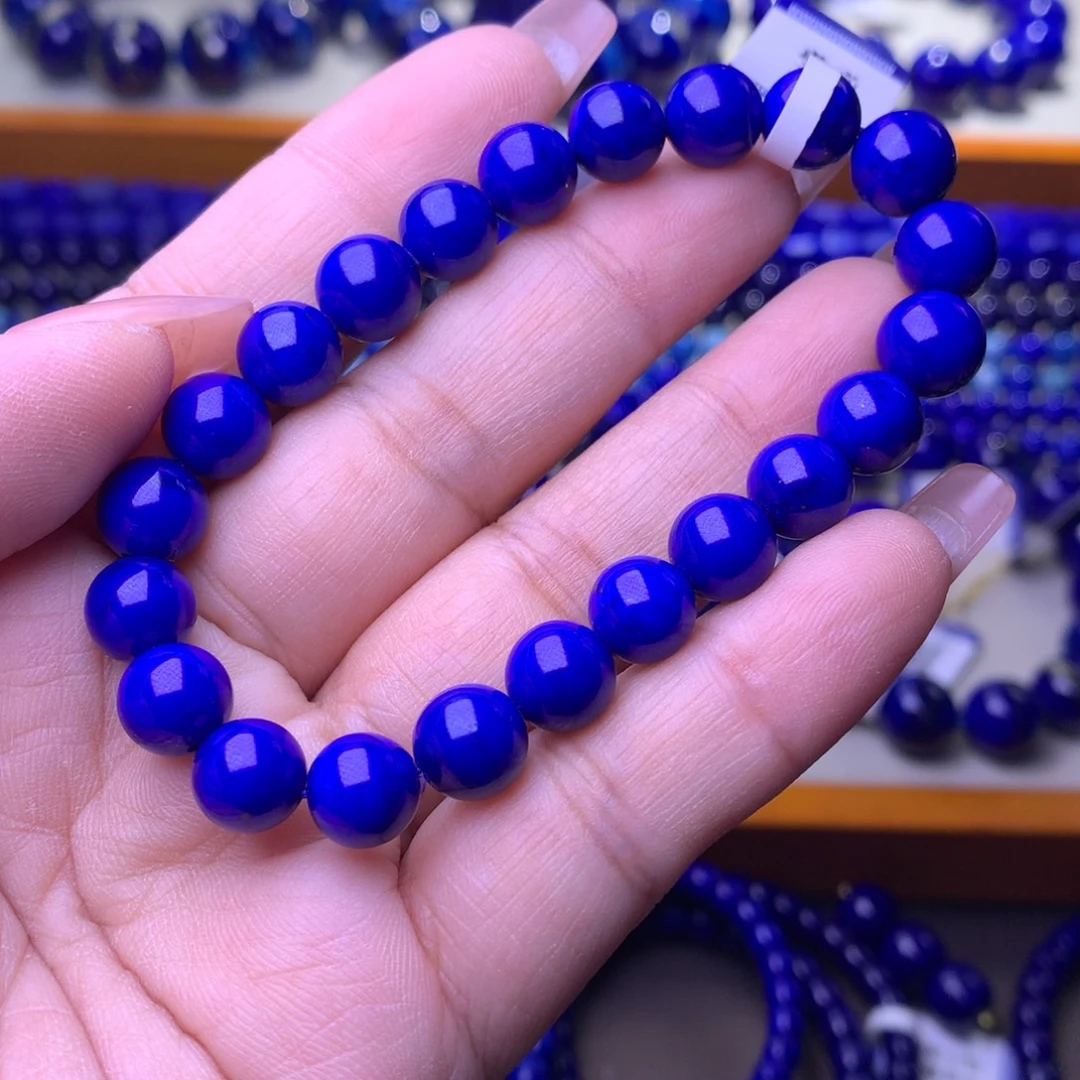 青金石未镶嵌手串8.5m