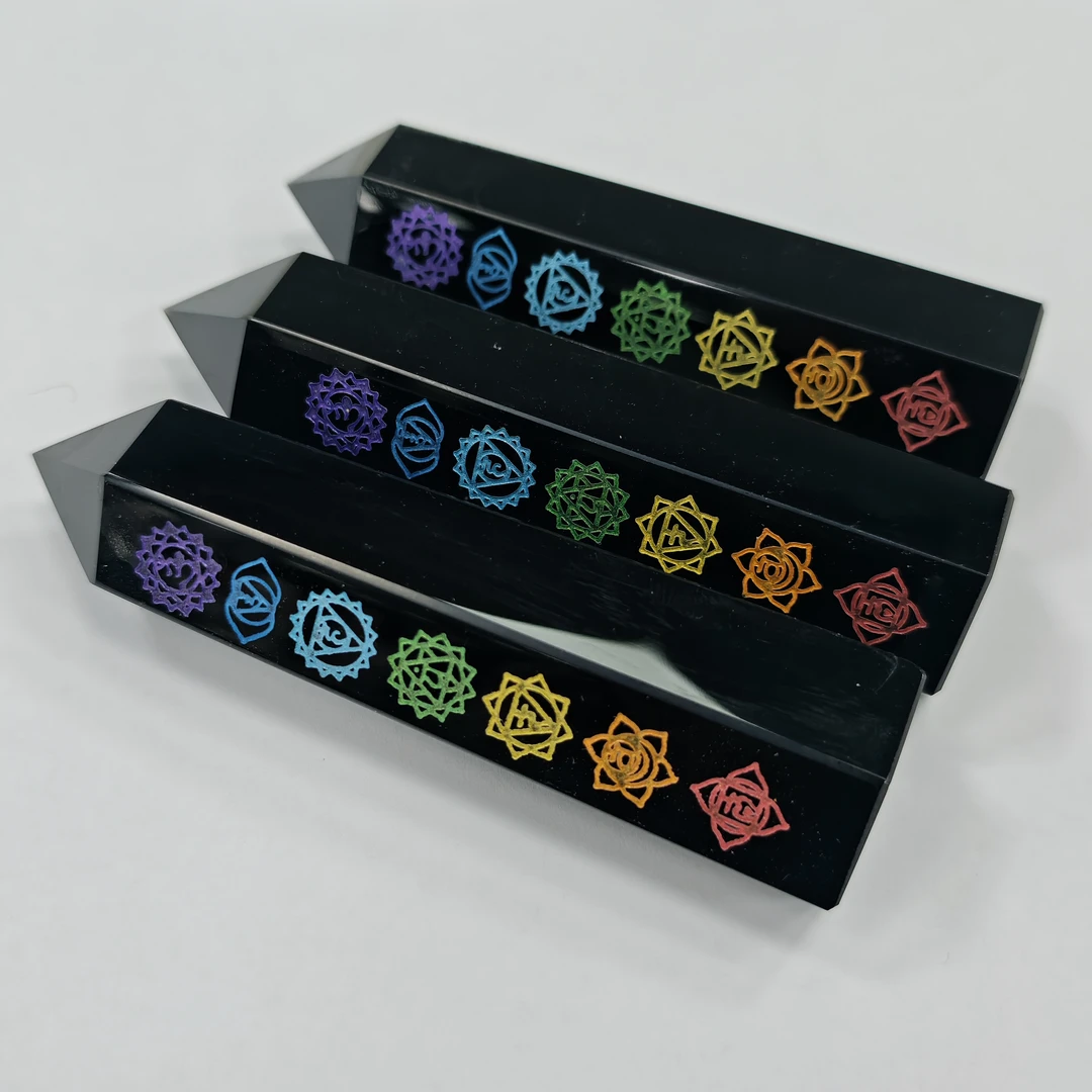 【书记甄选】天然黑曜石单尖柱 多样性发一件 TS033