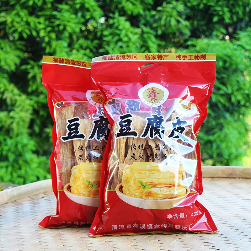 福建易传统手工豆腐皮鑫珍发制品腐竹清流泡黄豆火锅凉拌干货食材