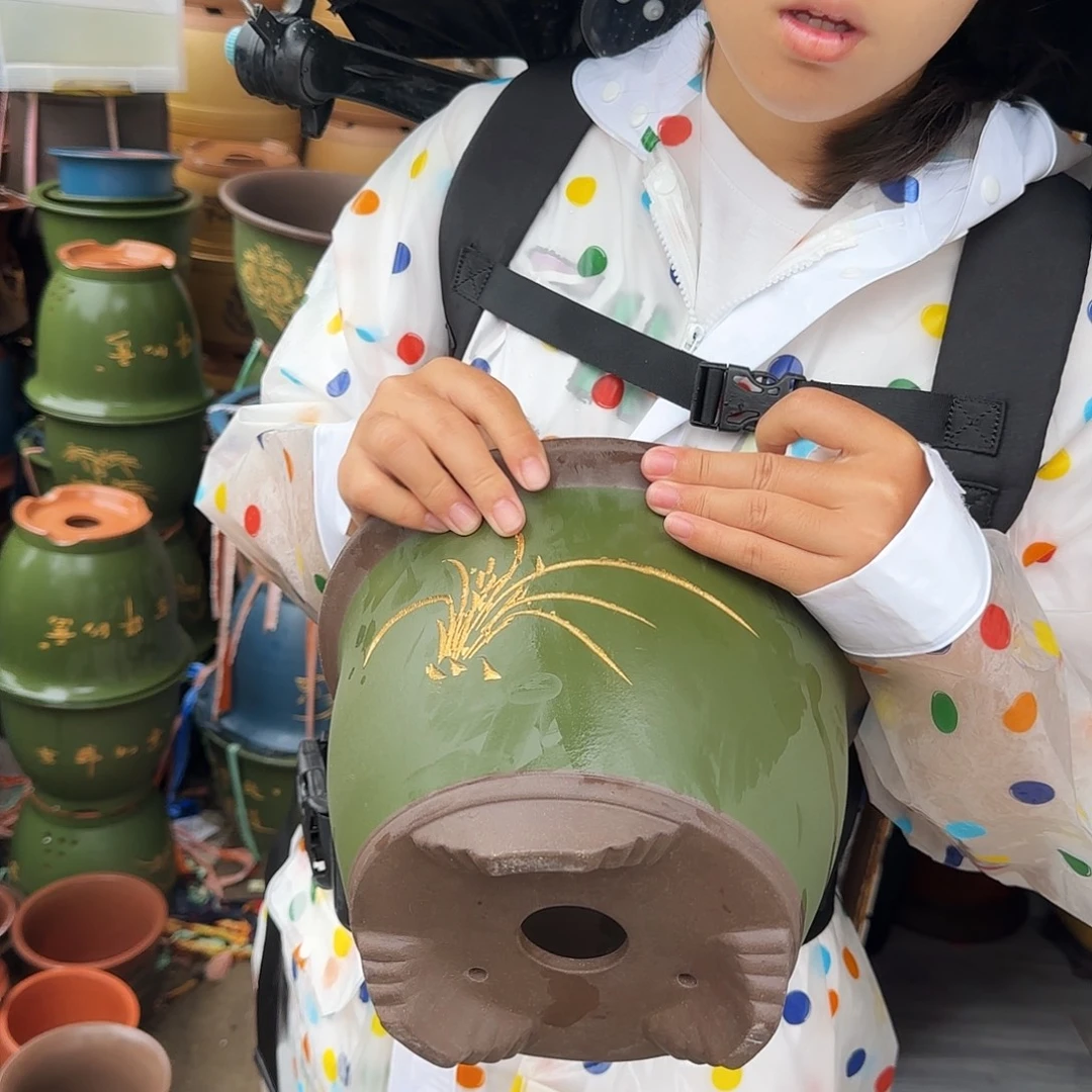 龙凤呈祥小号花盆花盆