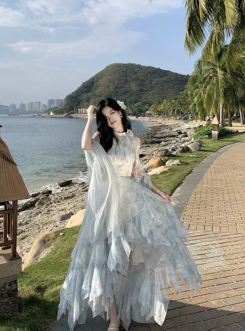 连衣裙裙子汉服长裙夏季长款仙女裙仙气显瘦气质公主春夏古风日常