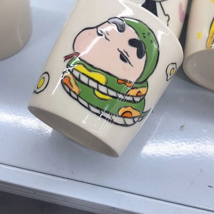 高温釉下彩纯手工手绘陶瓷