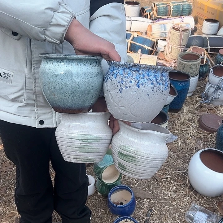 紫砂花盆高度13口14