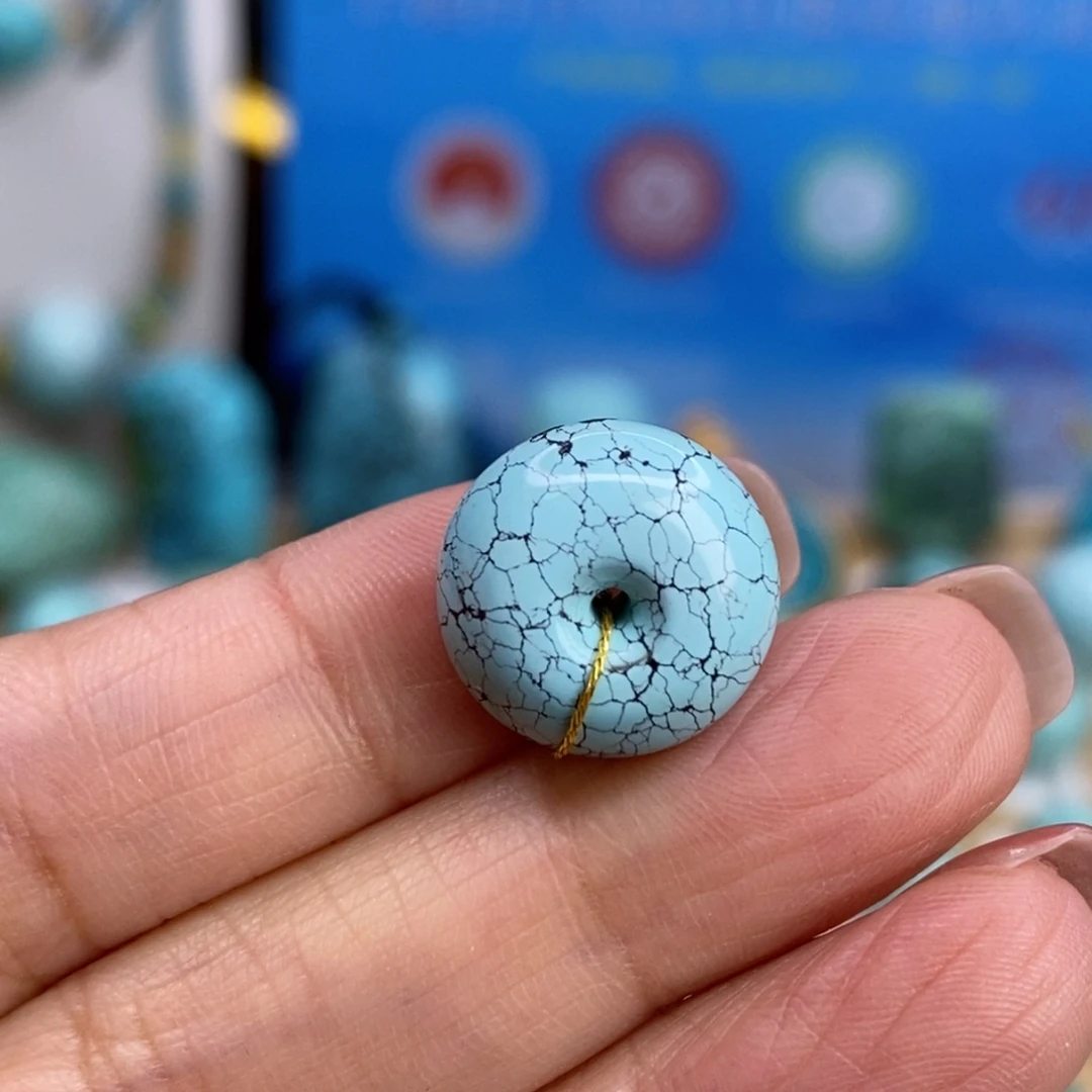 绿松石未镶嵌珠宝奇石14×8.5