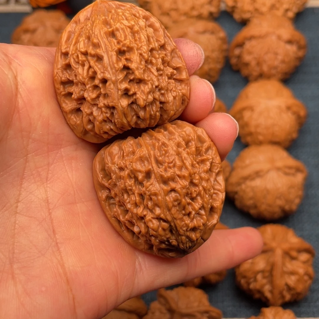 把件文玩核桃37高炮拉丝蚂蚁纹南疆