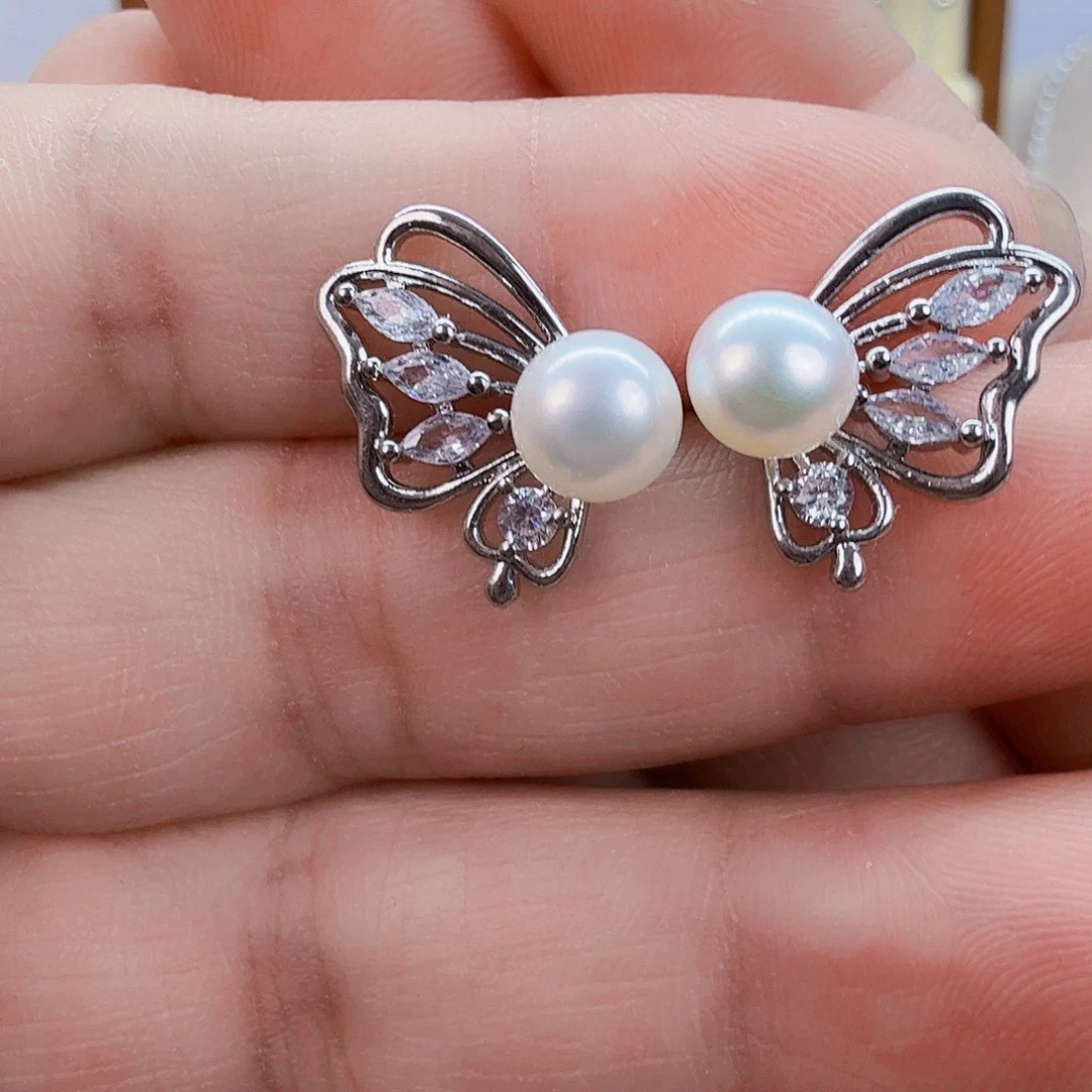 淡水珍珠耳饰未镶嵌