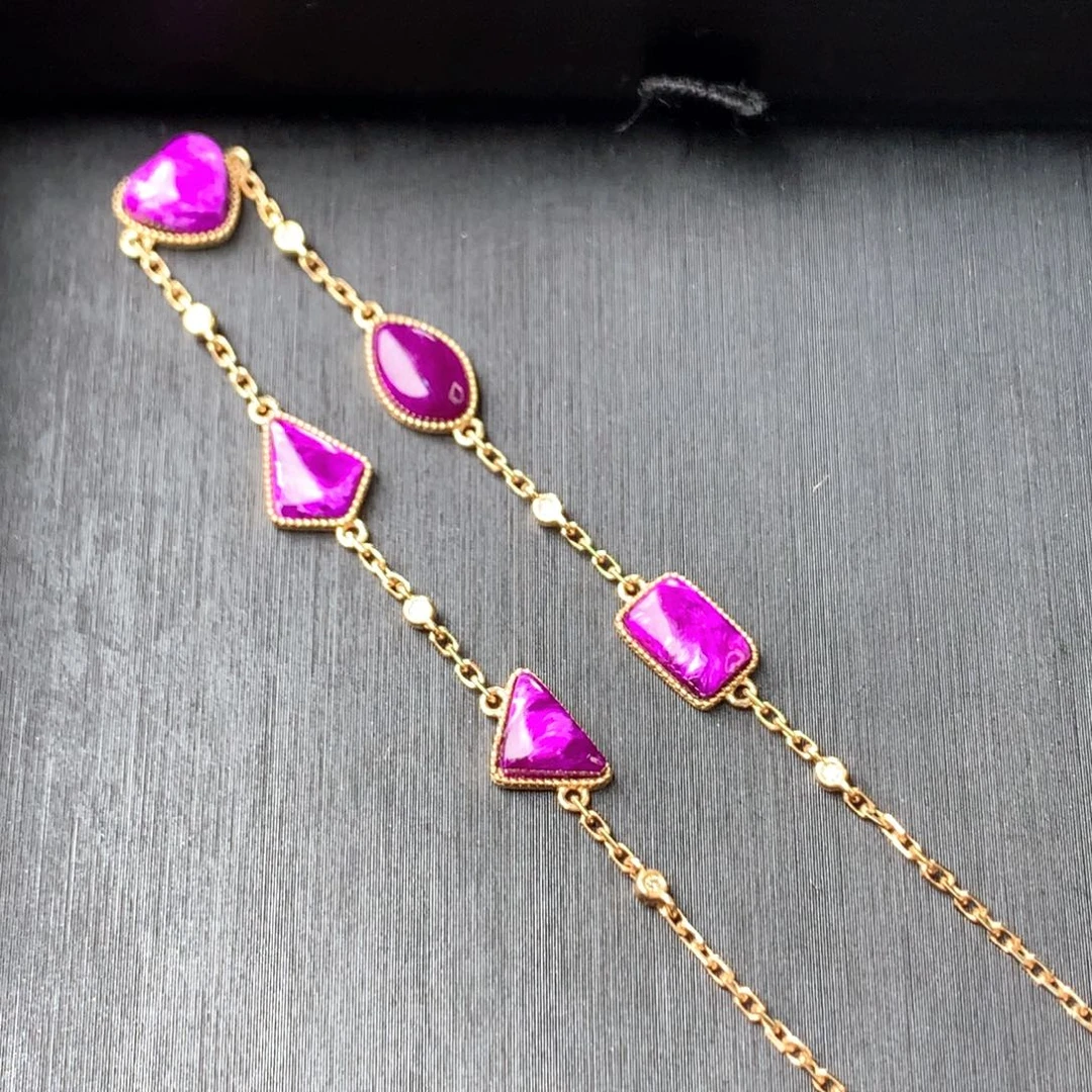 苏纪石（舒俱来）18K金镶嵌手链