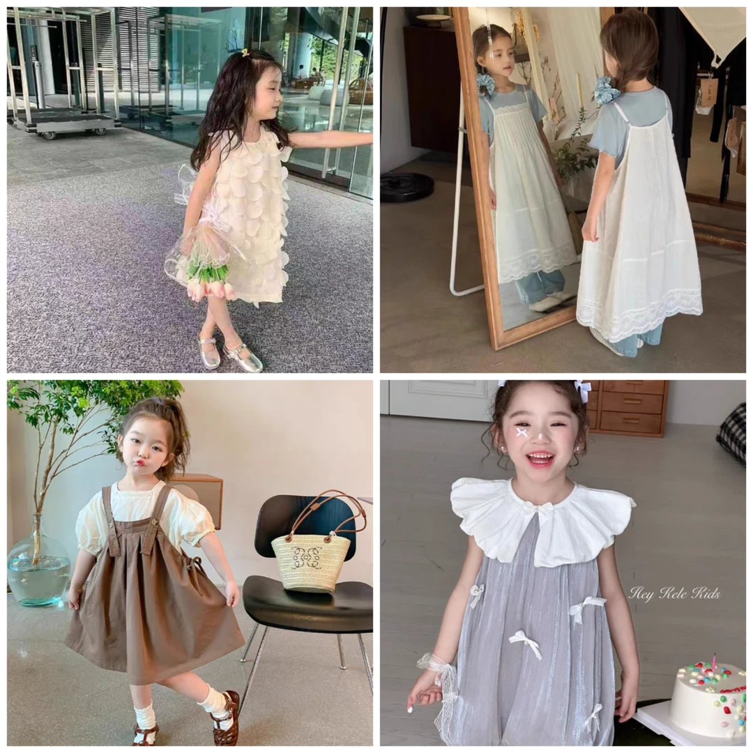 601-699儿童百搭时尚套装单件韩版夏款洋气夏季女孩女童小童牛仔