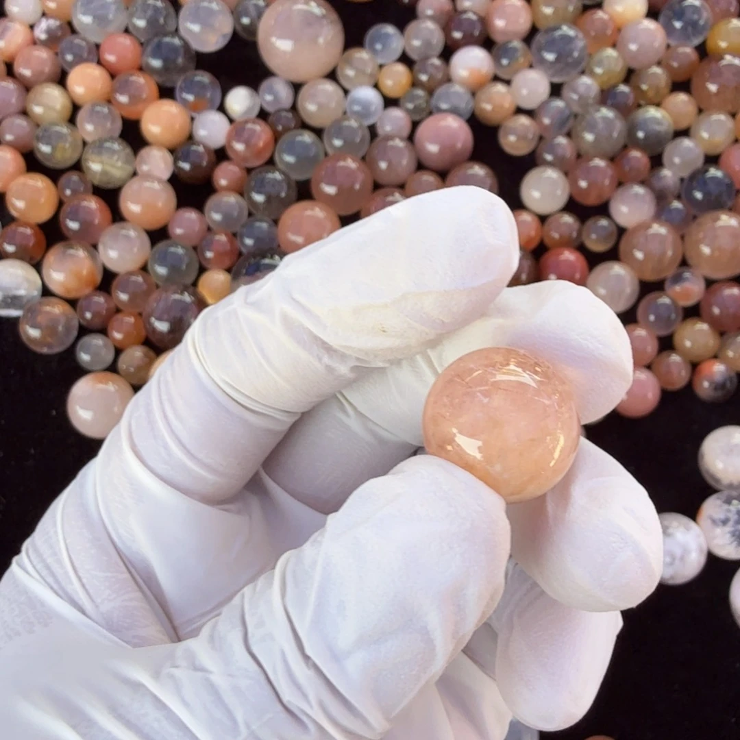 水晶珠宝半成品未镶嵌心**悦单珠