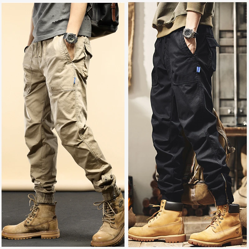 潮掌柜【薄/厚/加绒可选】裤子男款秋季美式复古男装法式工装裤百搭