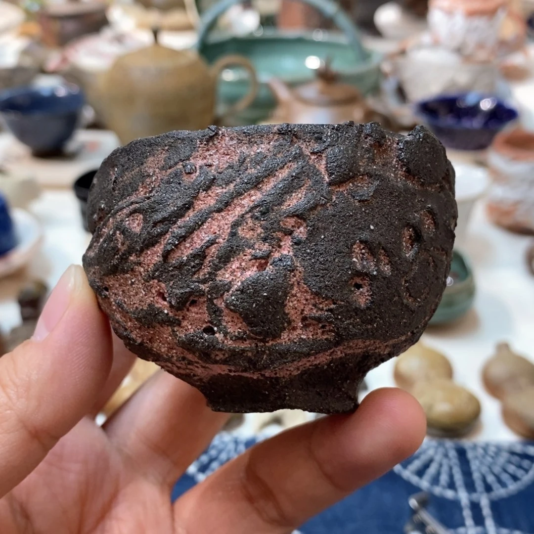 柴烧侘寂粗陶茶具