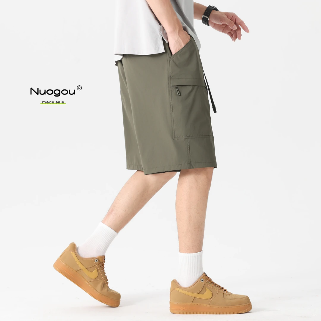 工装短裤男款夏季薄款透气美式多口袋男士外穿休闲运动五分裤子潮