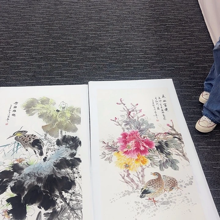 国画花鸟图画作品