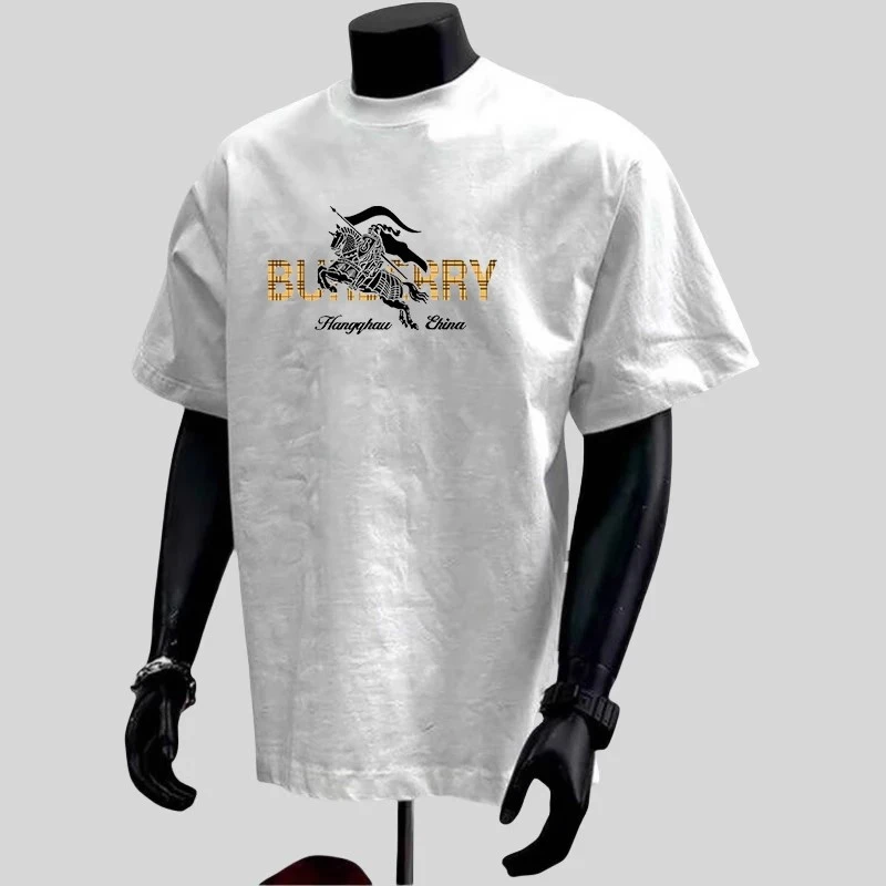 奥特莱斯清仓~大码2~300斤oversize纯棉不透短袖t恤男宽松上衣ins