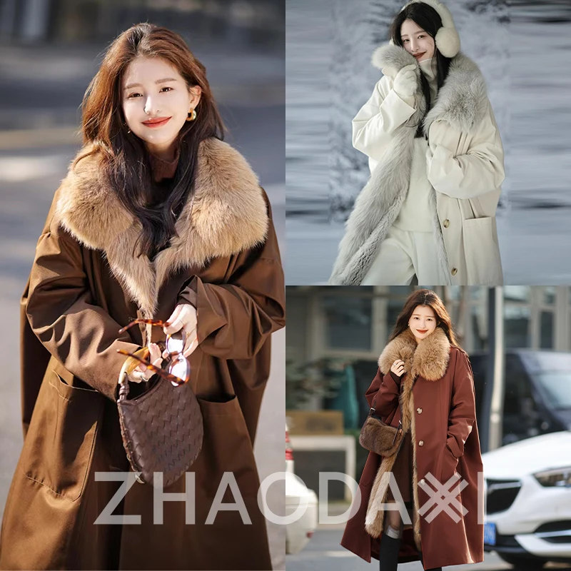 【赵大喜】现货！拽姐皮草派克-长款 | “整身眞皮草”獭兔毛/狐狸毛