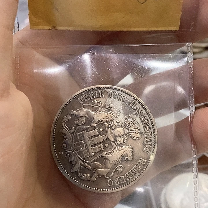 宁***远银Ag900德国短翅双狮马克