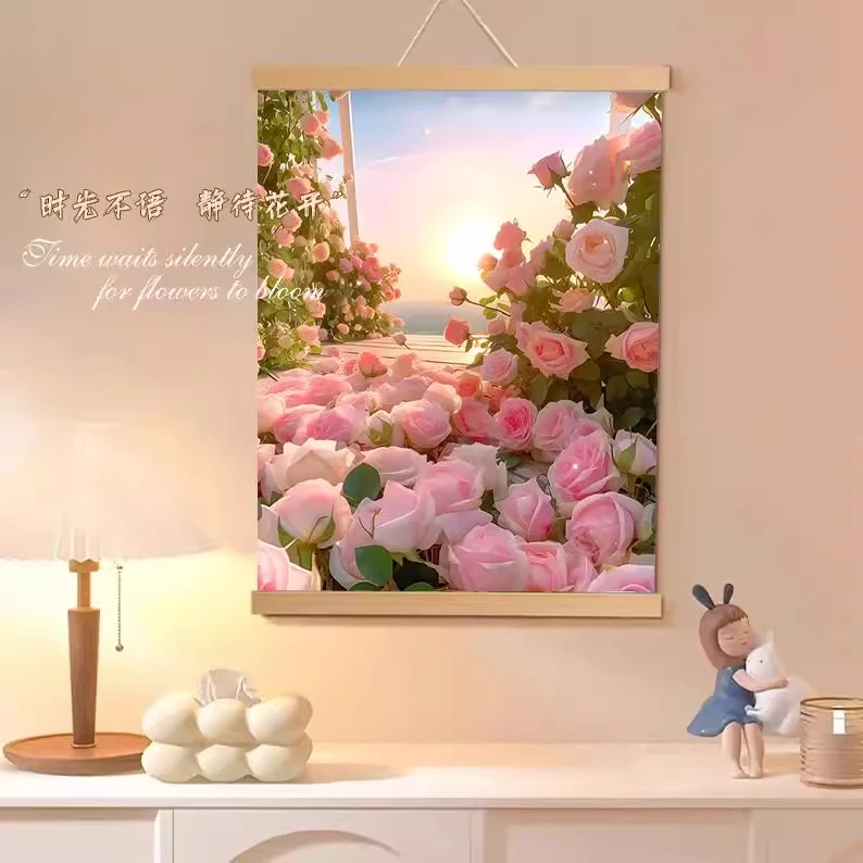 60*40背景墙装饰画入户玄关装饰画相框现代简约挂画奶油风客厅画