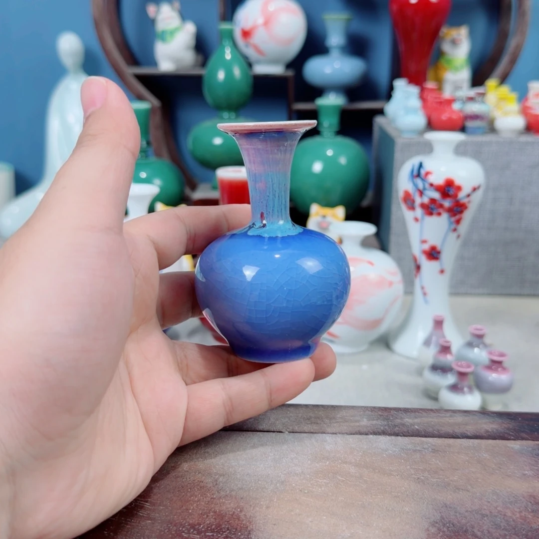 陶瓷手工小花器摆件
