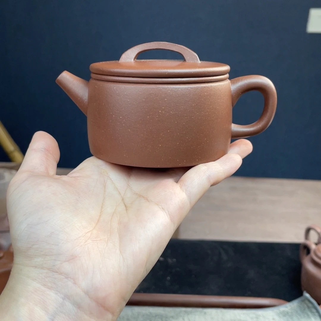 用***5茶壶紫砂全手工底槽清汉瓦200cc