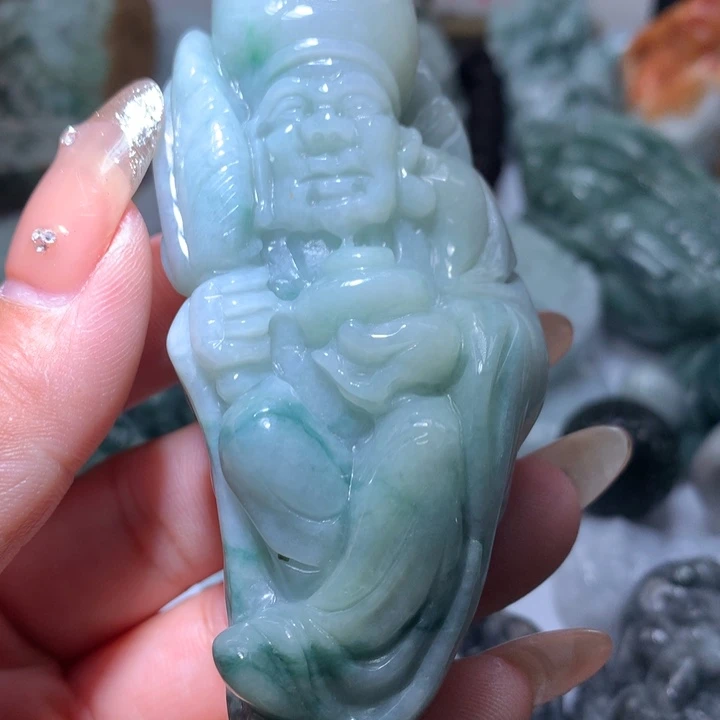 翡翠未镶嵌颈饰保真天然A货翡翠
