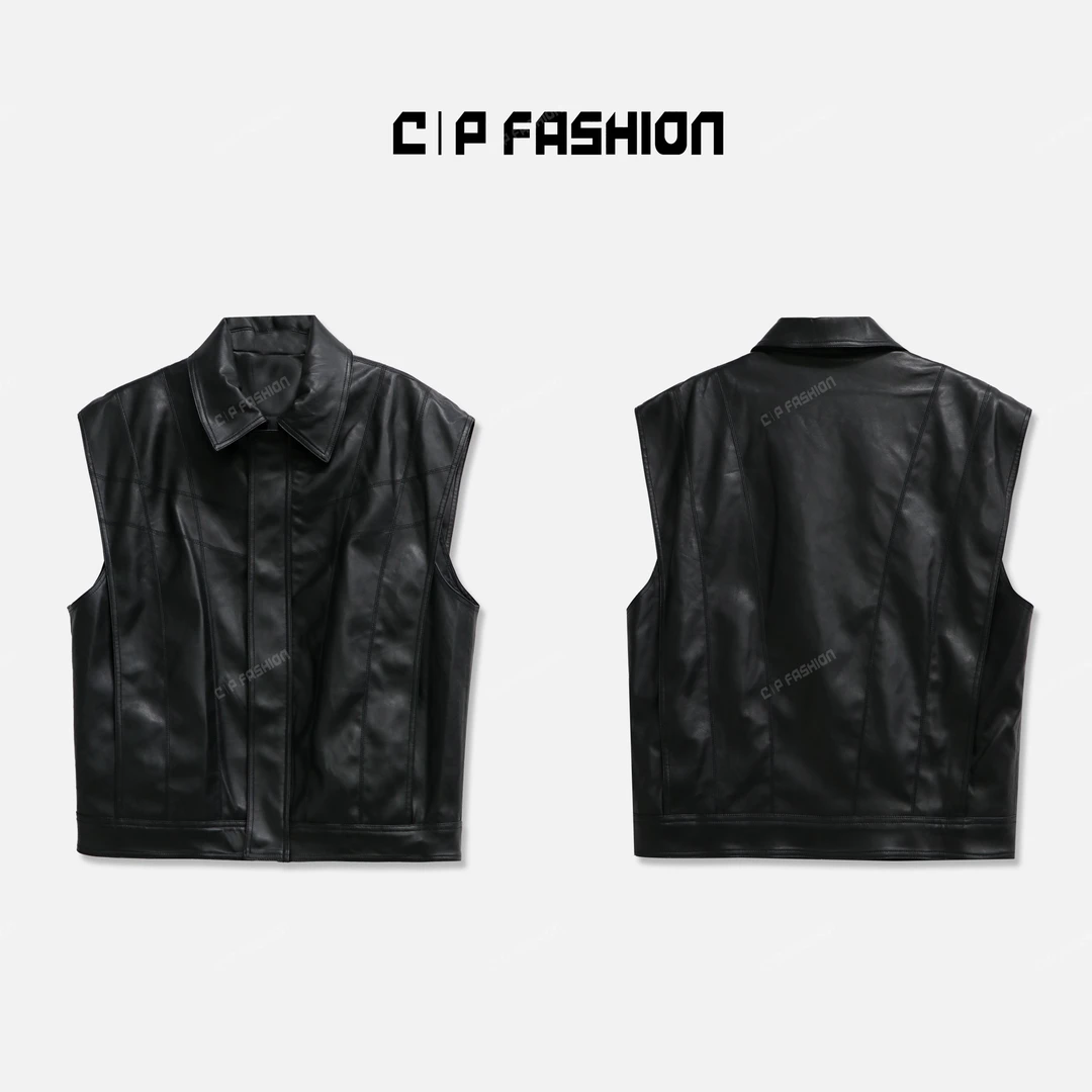 Chlisdinacoco丨"梨花雨眠"高定设计感皮衣马甲J02288MJ243