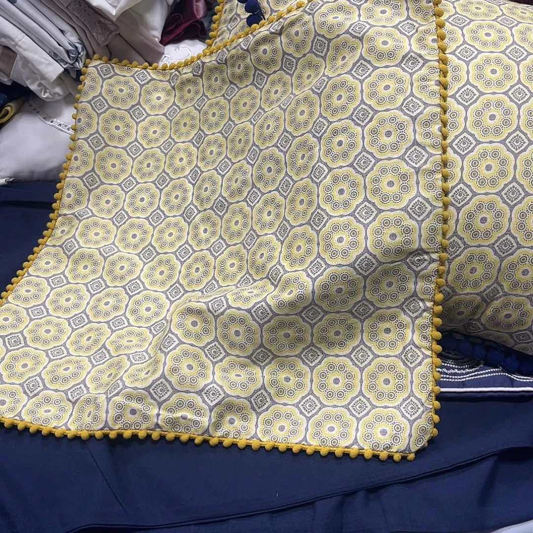 布纯棉贡段60支抱枕套 2个