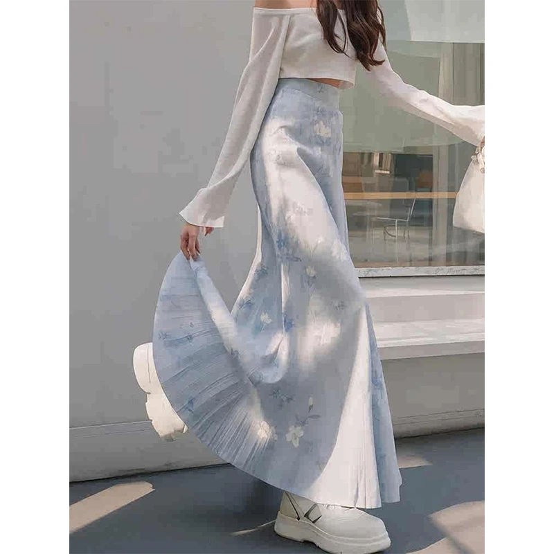 高级感高腰时尚气质裙女款2025超好看新款a字鱼尾裙半身裙长裙子