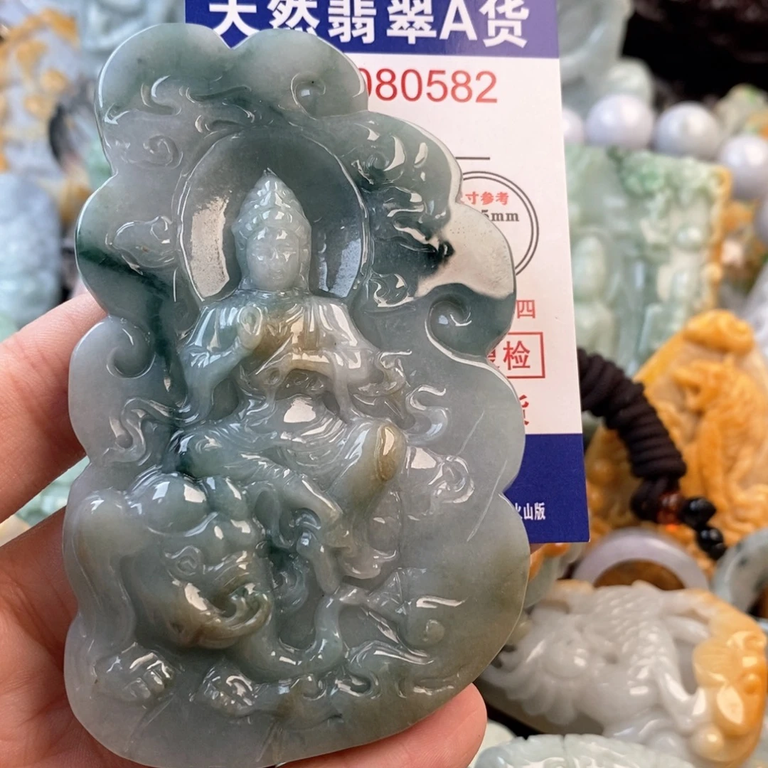 沙***沙翡翠未镶嵌吊坠(不含链)