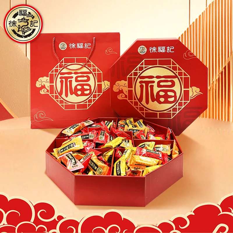 【徐福记】八角礼盒酥心糖1000g*1盒-DB