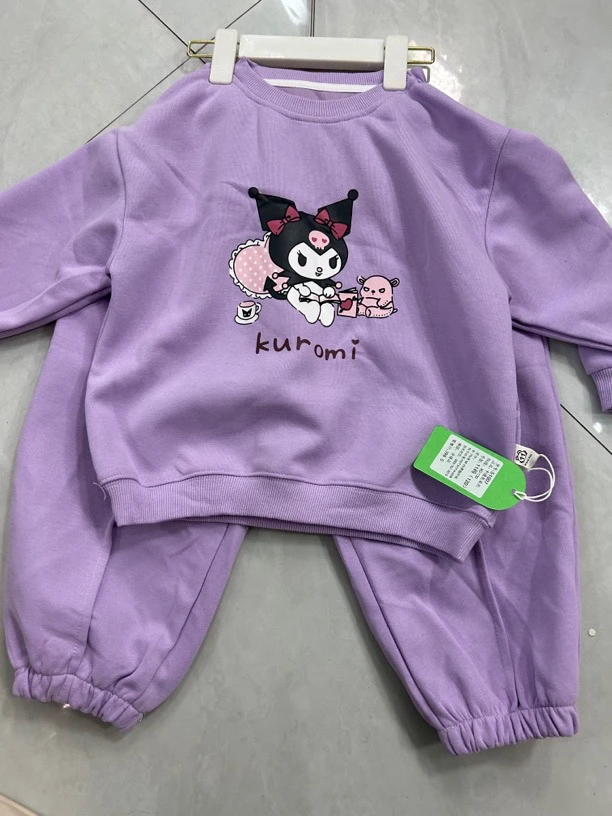 小童休闲风薄款男女通用休闲韩版秋季打底衫套装女