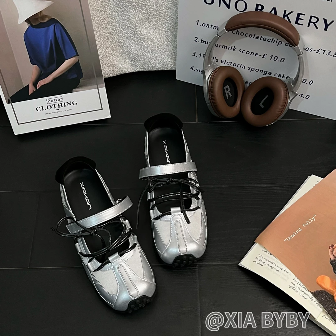 「XIA 贝贝」内增高5cm小众玛丽珍德训鞋女夏季新款百搭时尚休闲鞋