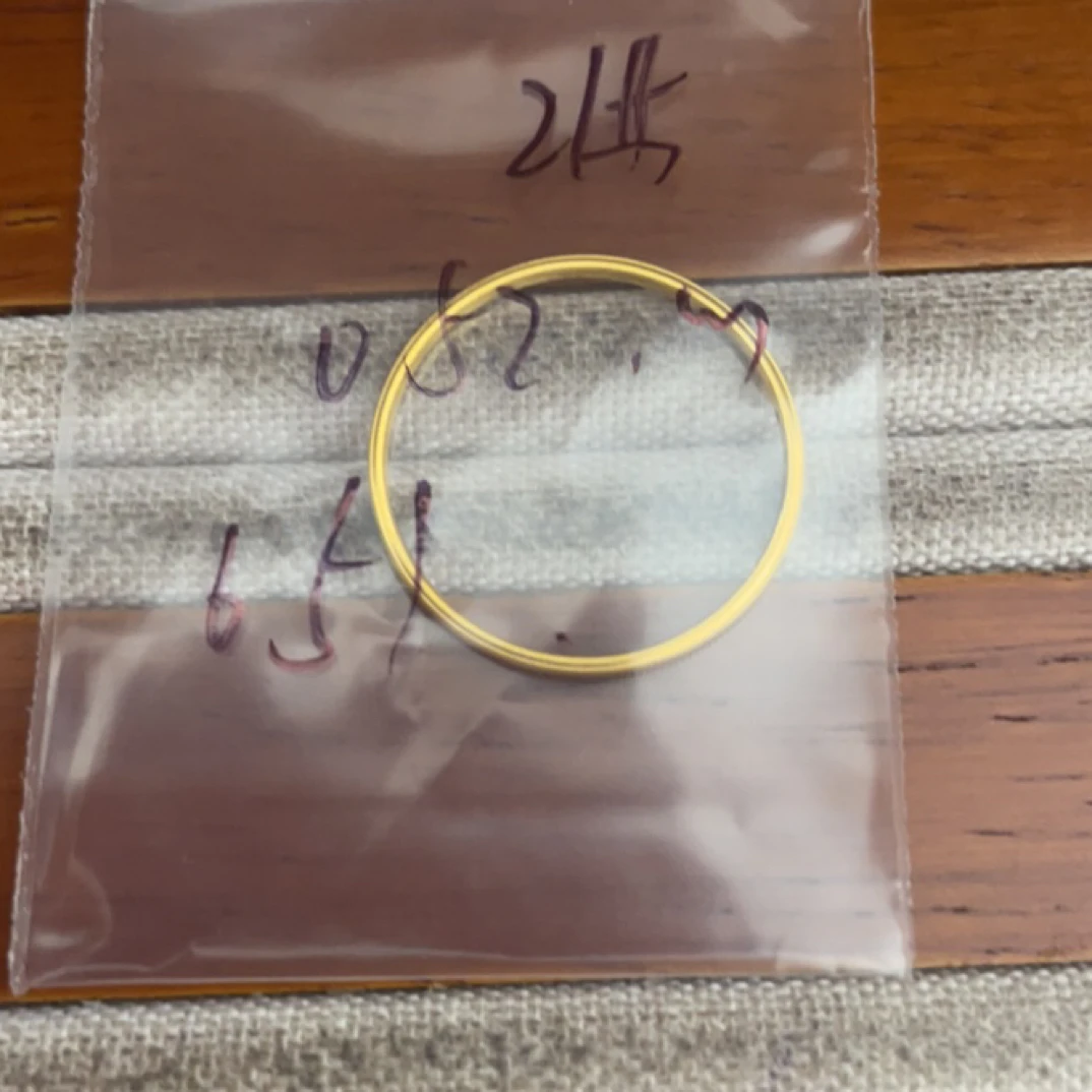 B1克重0.52 21号 猫眼戒指 足金999