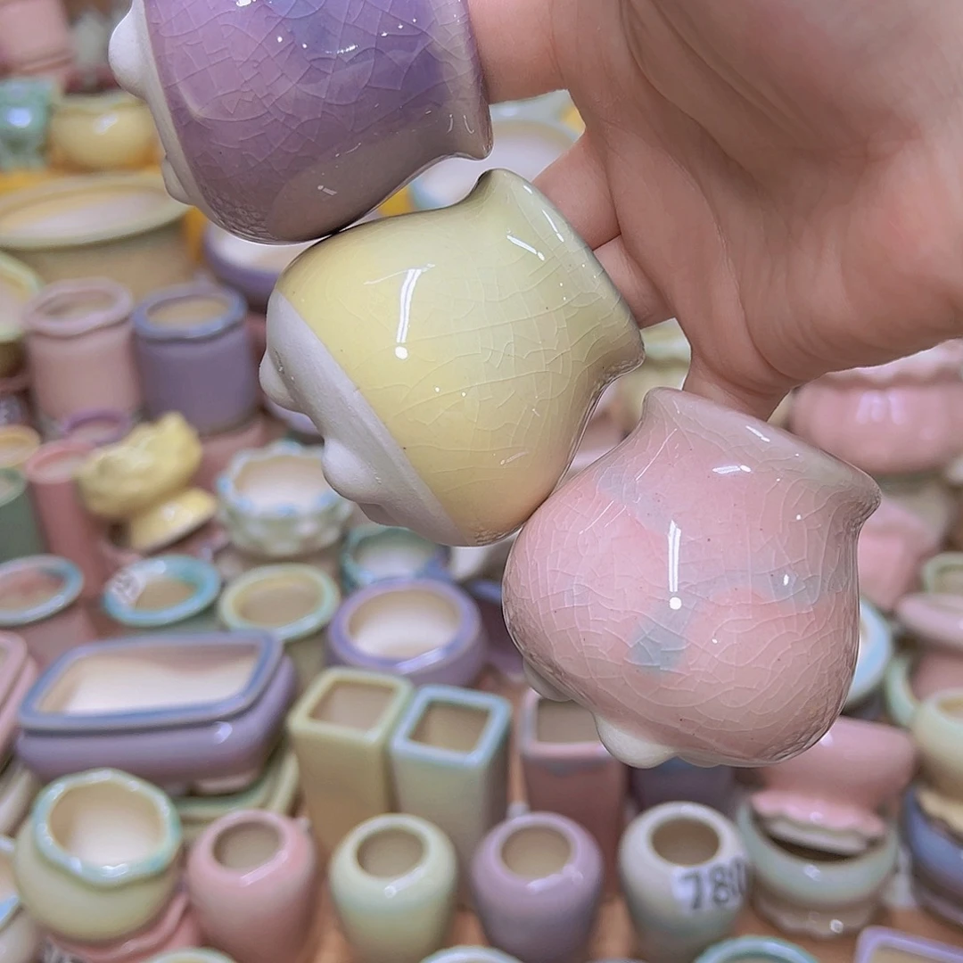 陶瓷花盆当场满12包邮