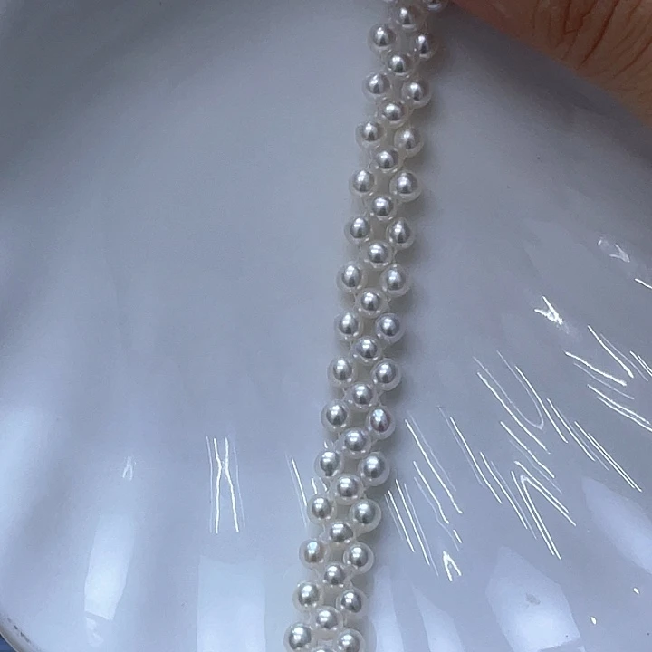 银S925镶嵌手绳淡水珍珠