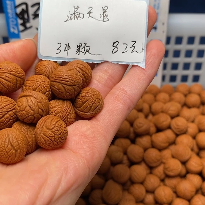 桃核手串14尺寸左右野生满天星34颗（打孔）