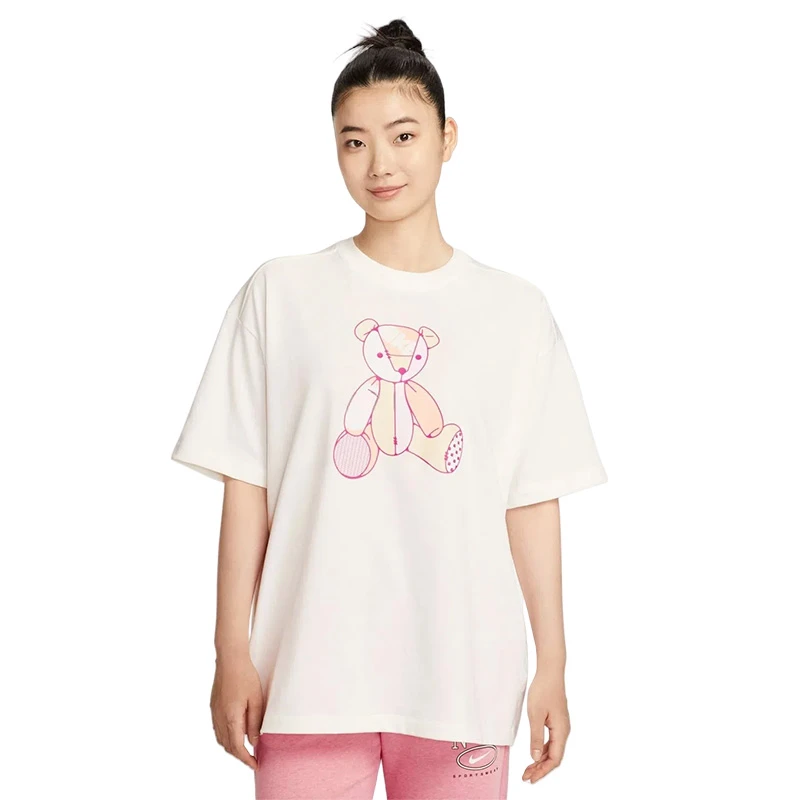 NIKE/耐克【琥珀流光】新品女子运动休闲针织无领短T恤 IM3380133