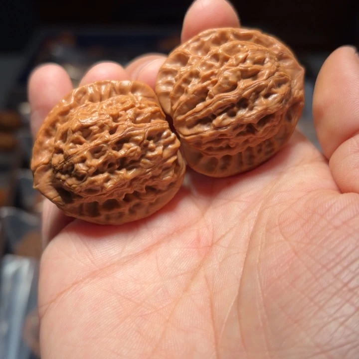 吊坠文玩核桃野生官帽7553