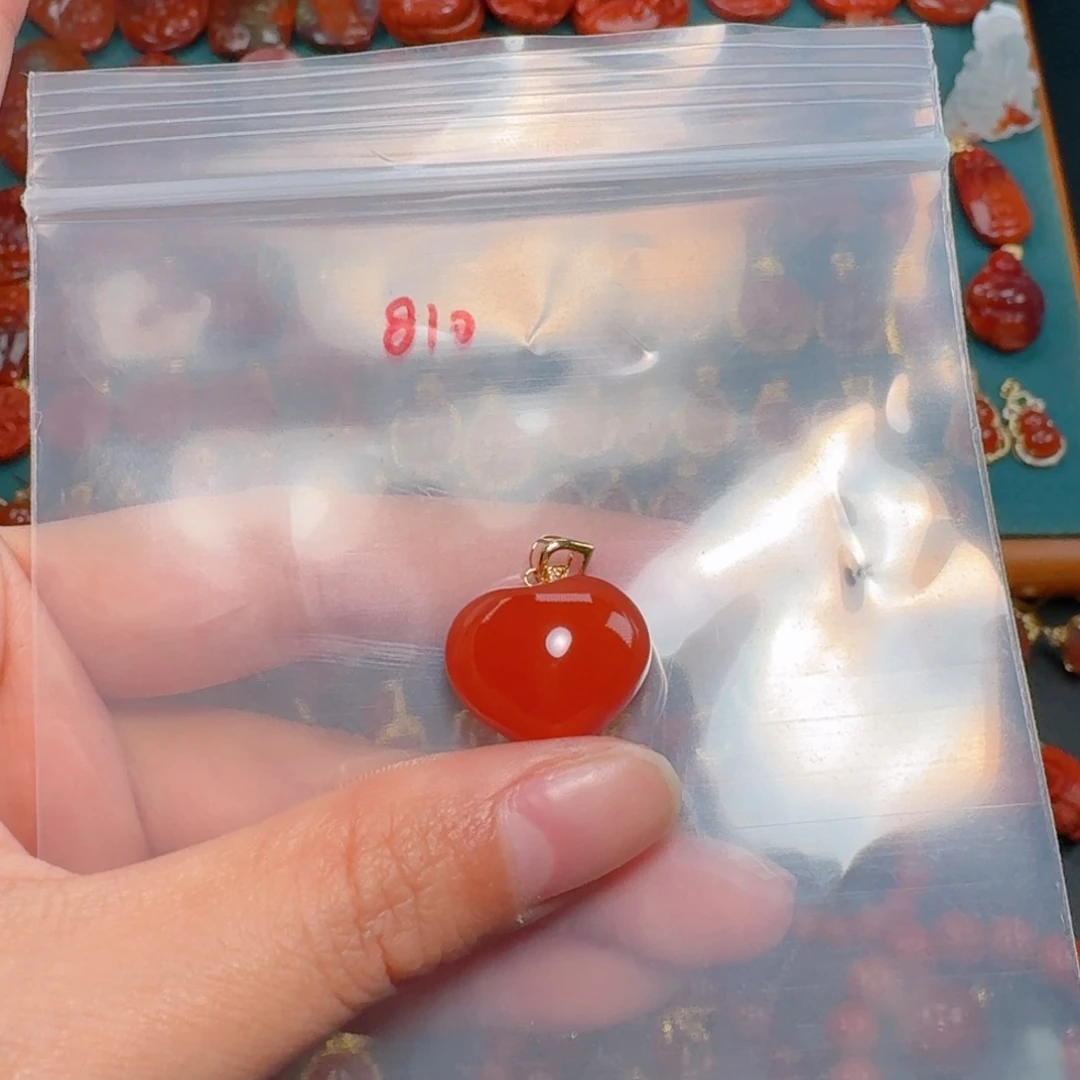 南红玛瑙南红18K金镶嵌