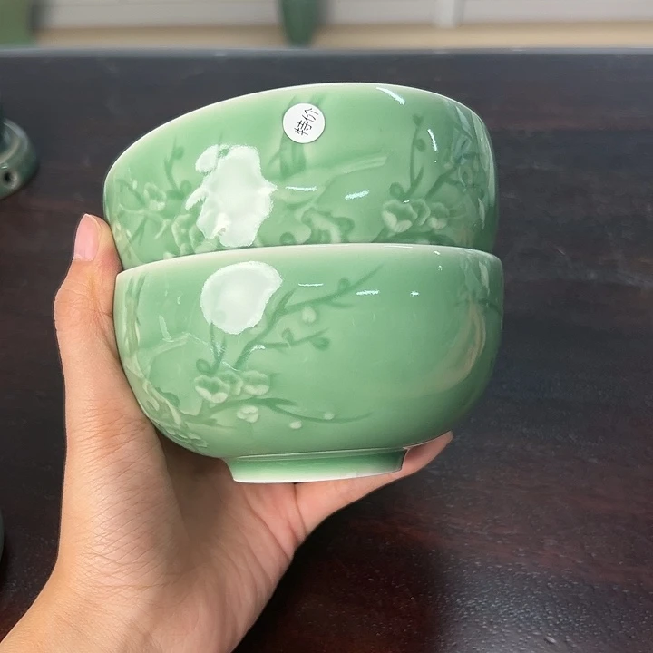 龙泉云间青瓷小米茶器