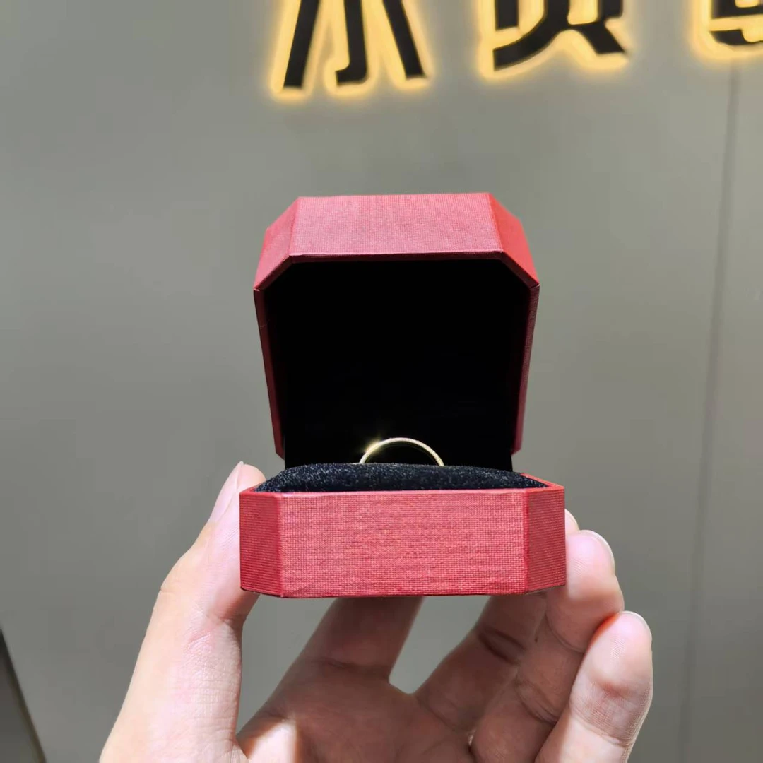 专柜正品八角首饰盒-卡戒一个礼品盒-JFX1314