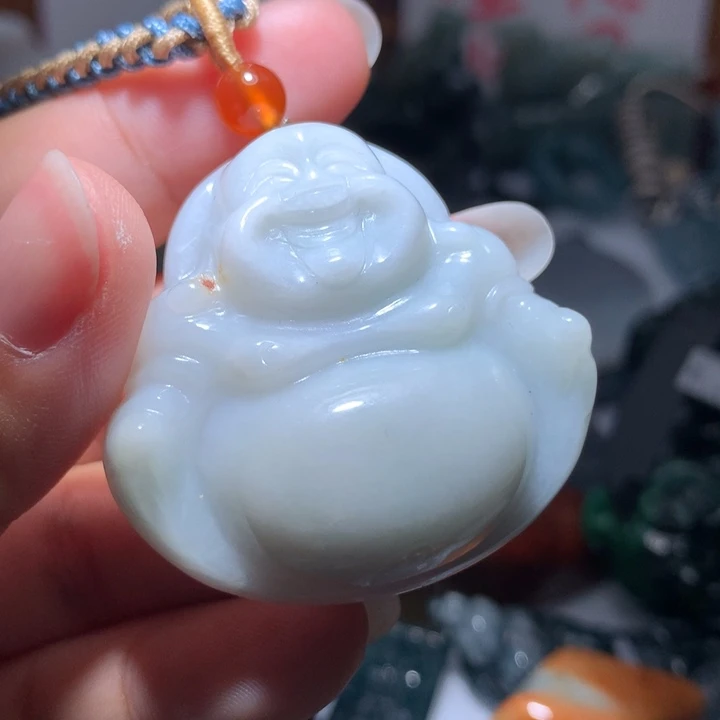 翡翠颈饰未镶嵌保真天然A货翡翠