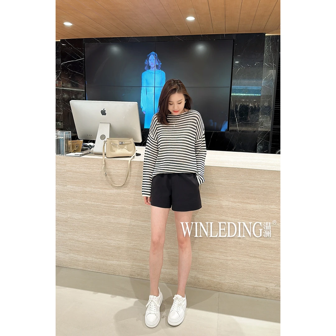 温澜服饰·雅条纹针织小衫50507