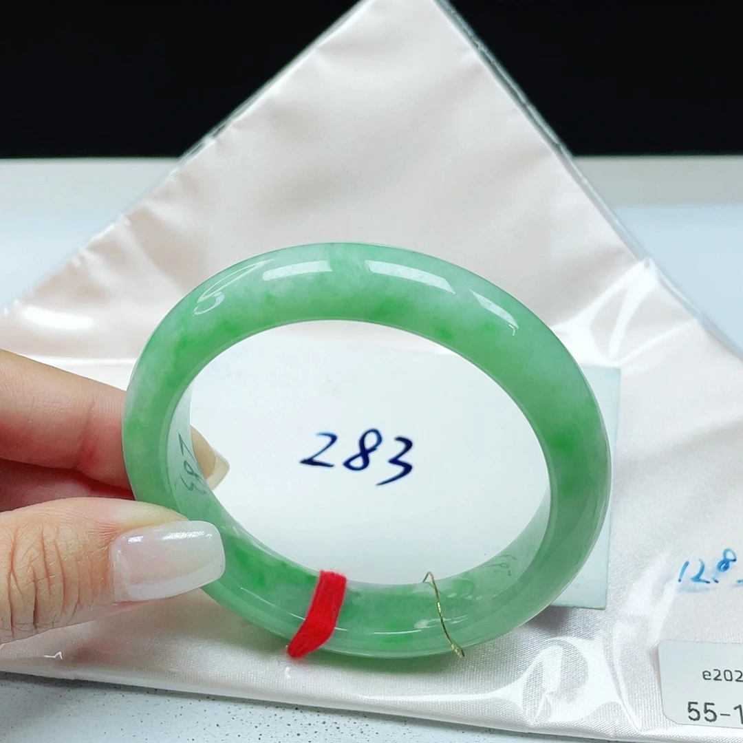 翡翠未镶嵌手镯 正圈55