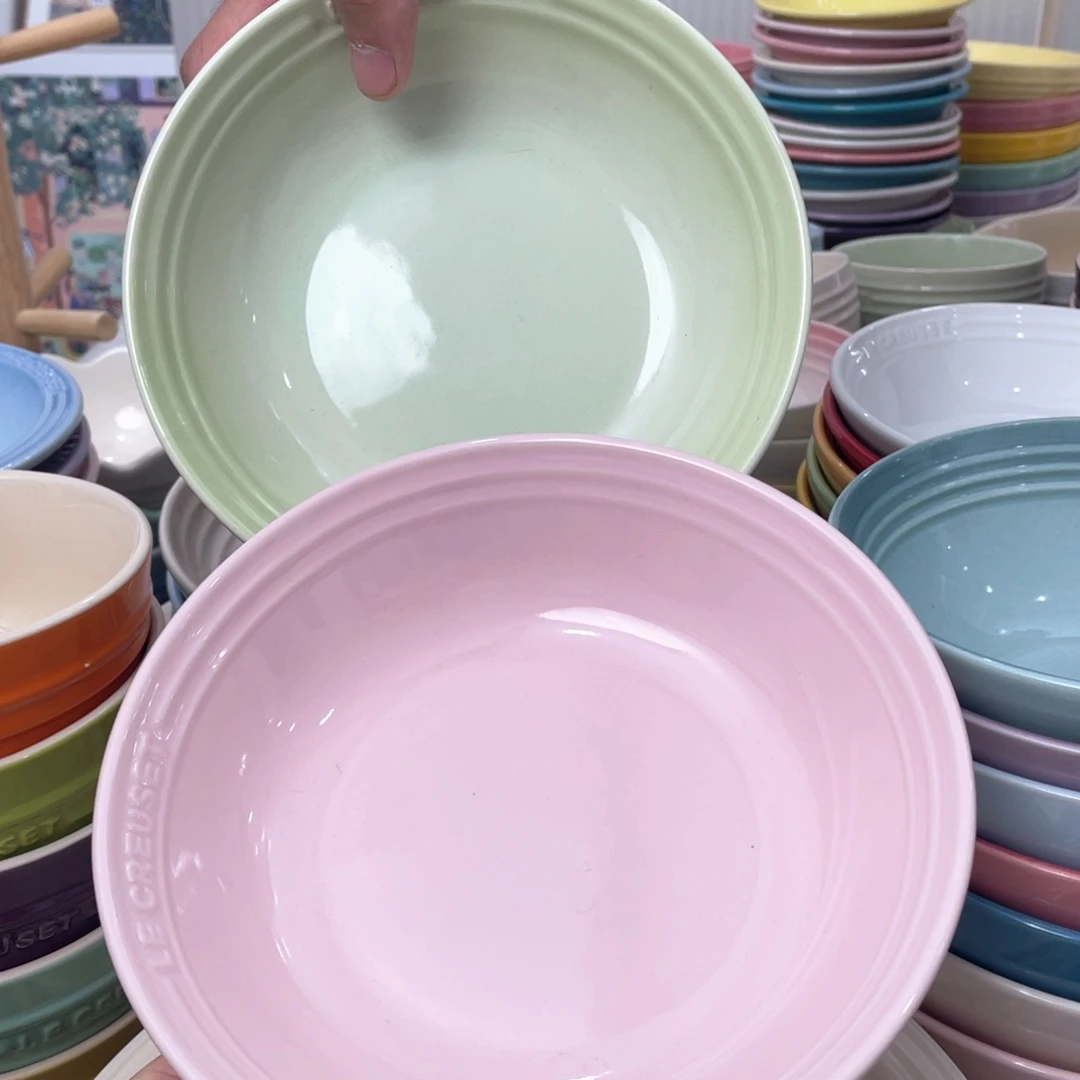 瓷片微瑕2个7英寸燕麦盘