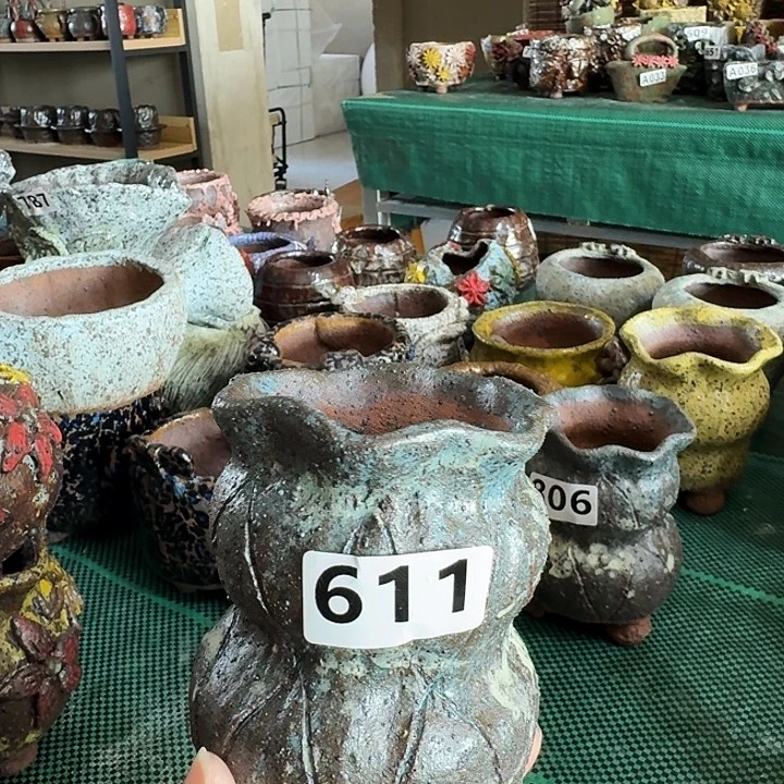 内口7高11粗陶手工