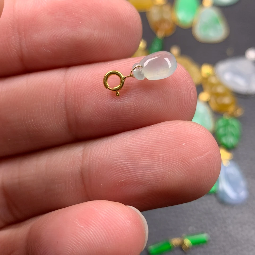 【闪购商品】颈饰18K金镶嵌翡翠领翡翠