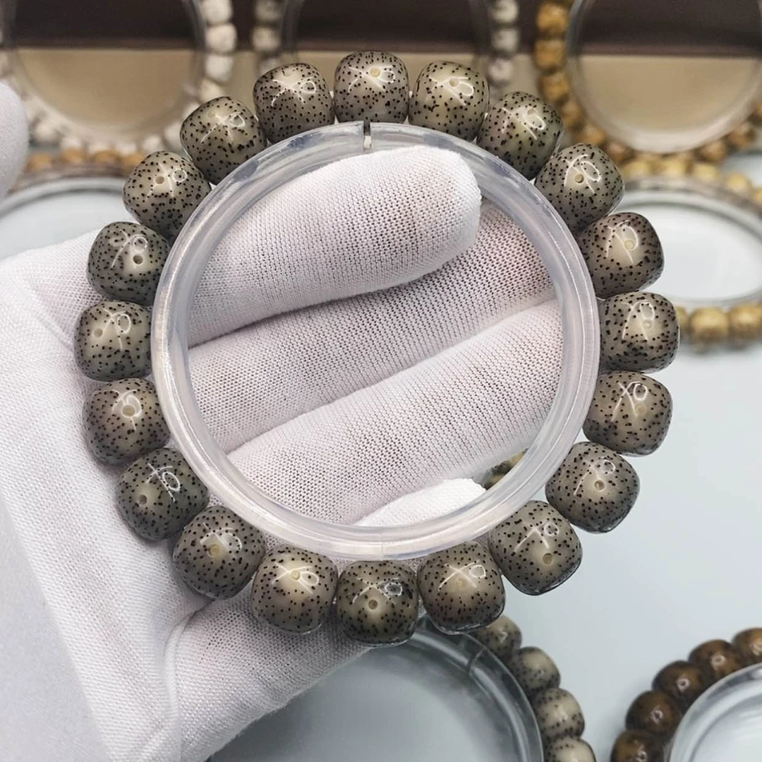 【闪购商品】手串星月菩提12×11一物一图原生态同枝黑冰小细星