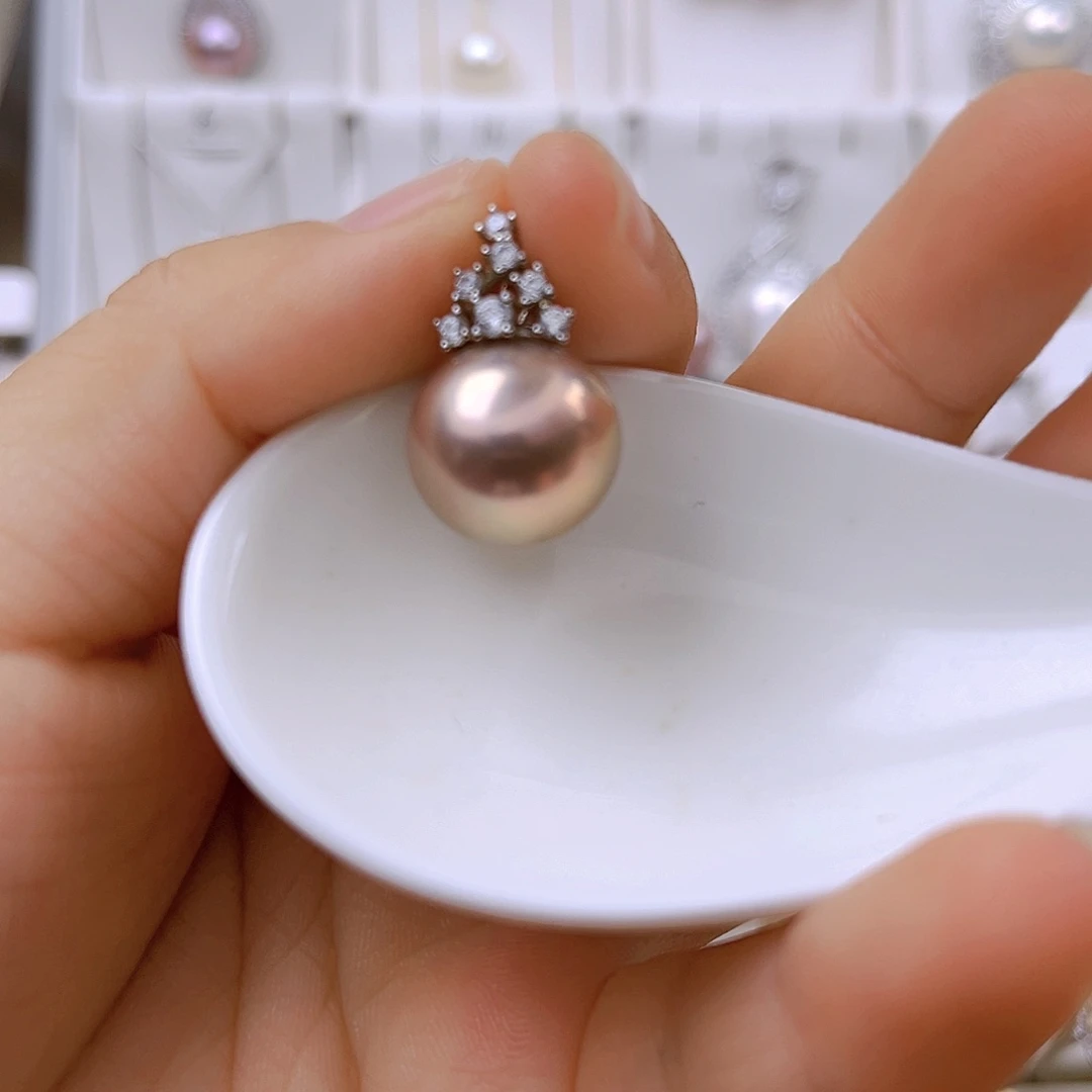 吊坠(赠链)银S925镶嵌淡水珍珠