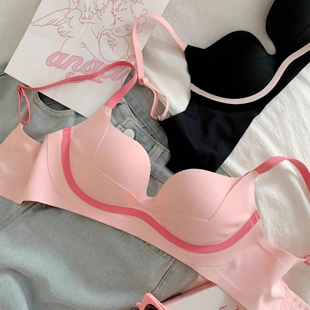 四季无痕内衣小胸聚拢显大无钢圈收副乳防下垂薄款性感舒适文胸